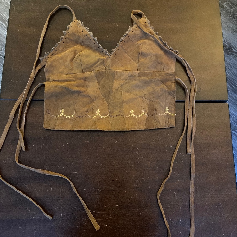 Wet Seal Genuine Leather Top